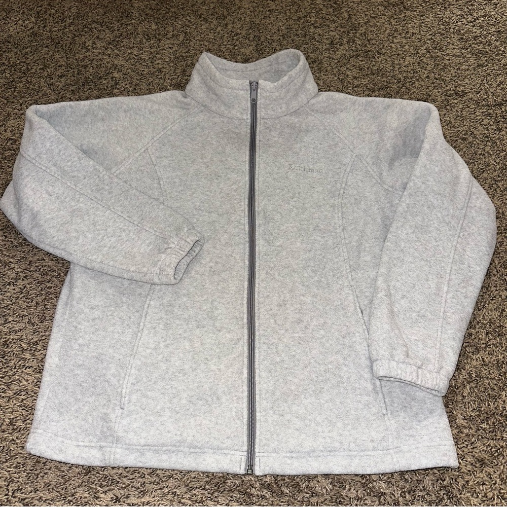 Columbia Light Gray Fleece Jacket